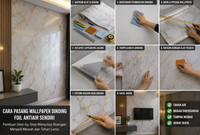 Cara Pasang Wallpaper Dinding Foil Antiair Sendiri
