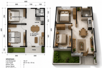 Denah Rumah Tipe 36 2 Kamar