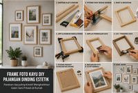 Frame Foto Kayu DIY Pajangan Dinding Estetik