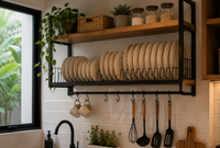Ide Rak Piring Gantung Dapur Estetik