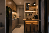 Mini Bar Dapur Sempit Apartemen