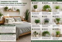Tanaman Hias Indoor Pembersih Udara di Ruang Tidur